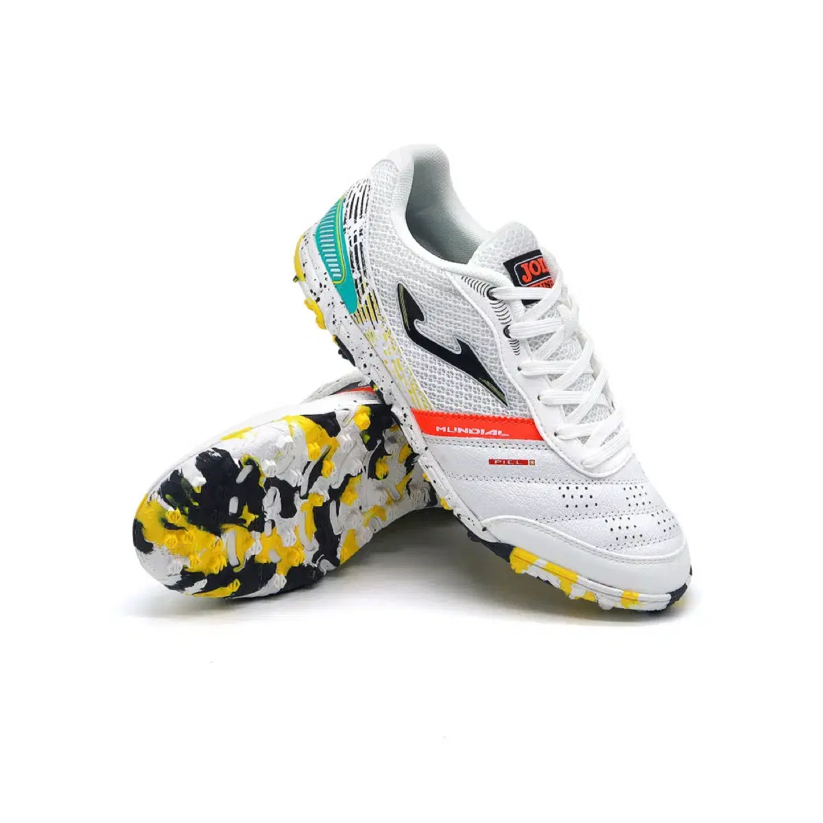 Jo Mundial White/Pastel TF Futsal Shoes 250
