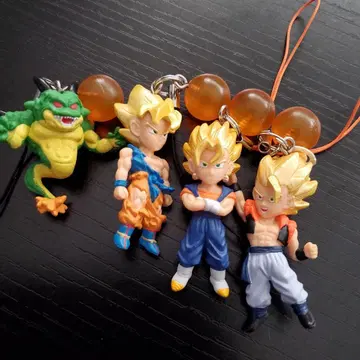 드래곤볼 DB 캐릭터 스트랩 4종 포룽가 베지트 오지터