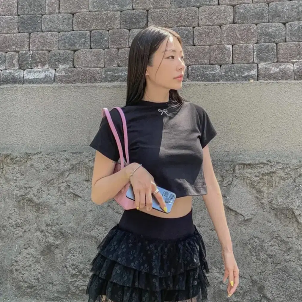 【MODIMOOD】VELVET CANCAN MINI SKIRT red-overlap-style-velvet-mini-