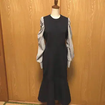 CELFORD 셀포드 백 리본 머메이드 원피스 36 완판