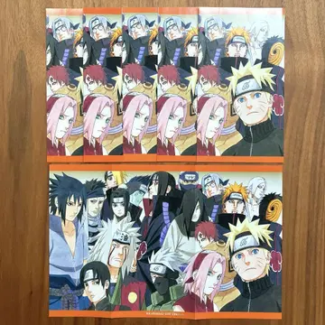 NARUTO 양면 디자인 미니 포스터 6장 세트 나루토 사스케 사쿠라