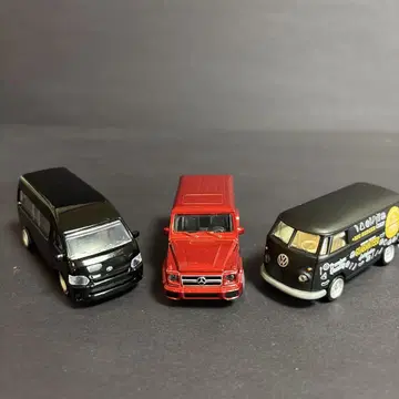 1/64 AMG G63/하이 에이스/VW T1 미니카 커스텀 3대 세트
