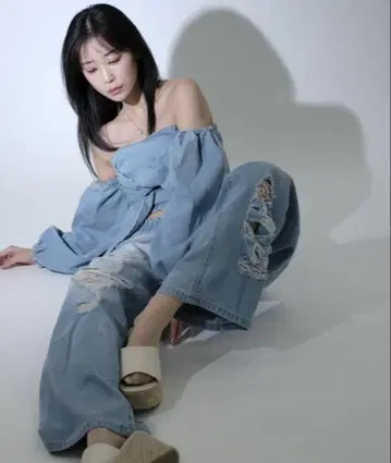 큐메리 qumerry. 데님 셋업 2개 세트