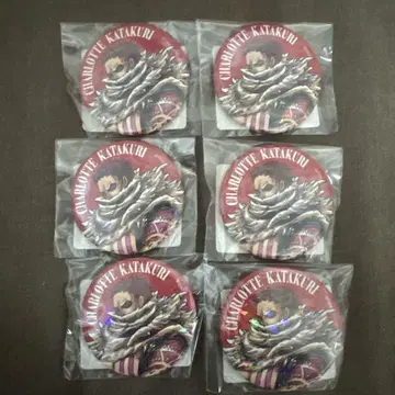 샬롯 카타쿠리 캔뱃지 6개 세트 원피스