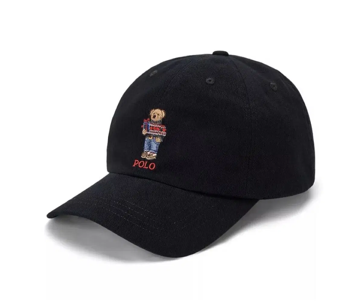 (Authentic) 23FW Polo Ralph Lauren Kids Teddy Bear Cap Chino Ball Cap Black
