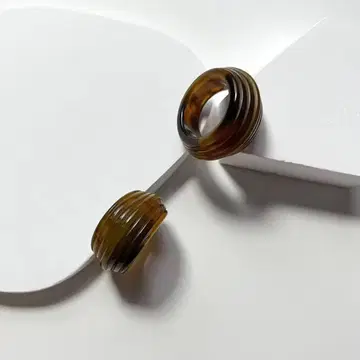 No.667 gemstone ring / brown: 반지 반지
