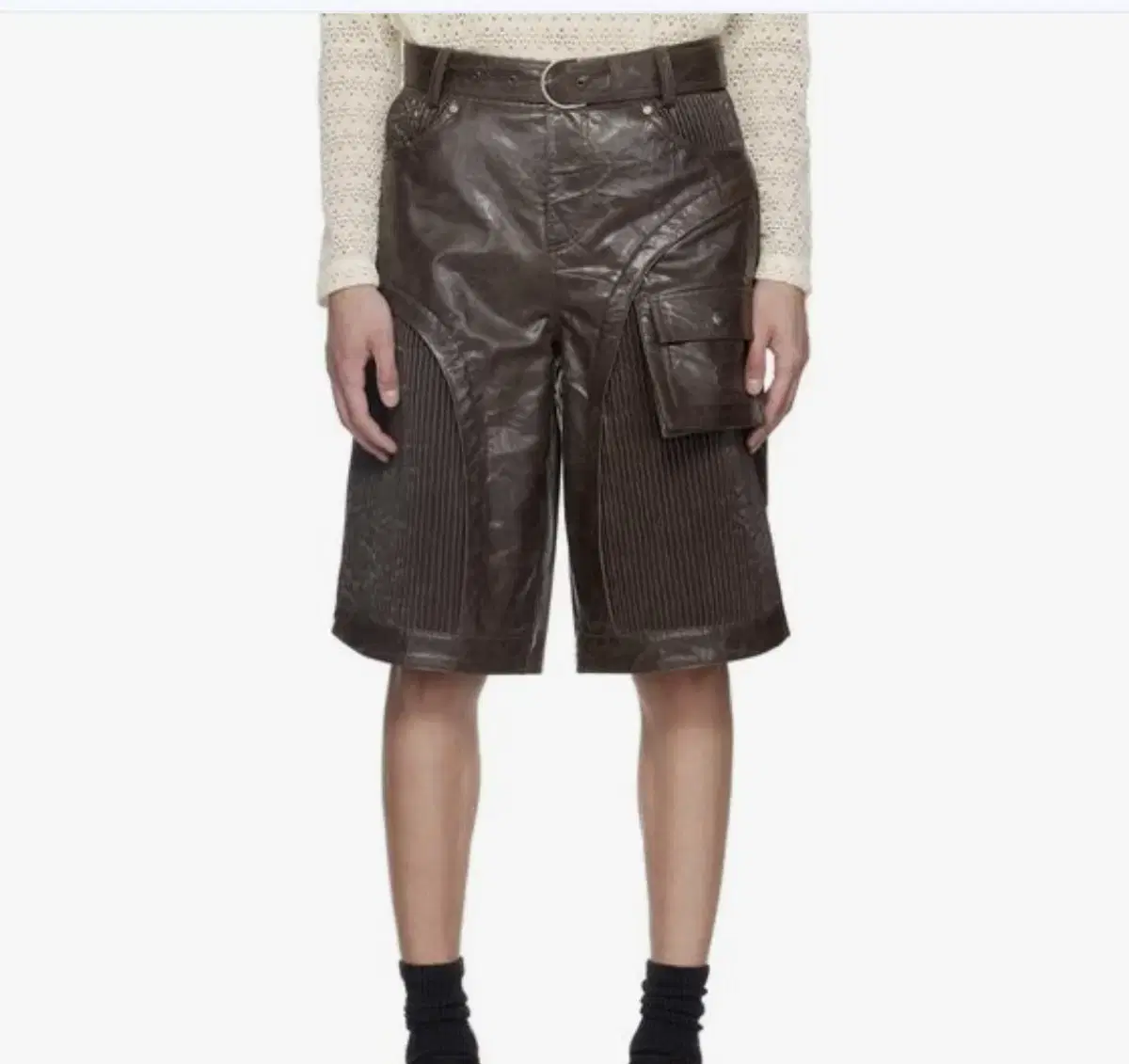 [48] Andersson Bell Sunbird Panel Leather Shorts Pants