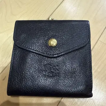 일비종떼 il bisonte 블랙 가죽 지갑 설명서, 정품 파우치 포함