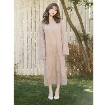 다리치 모헤어 터치 니트 원피스