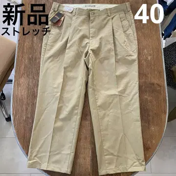새상품 BIG JOHN 치노 팬츠 베이지 40인치 턱 스트레치 팬츠