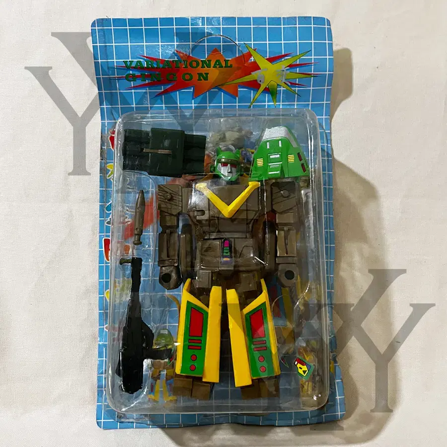 [Vintage Toy] Super Taekwon V Robot Taekwon V Unreleased Blister Vintage Plastic Model