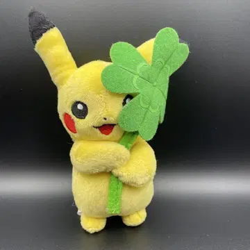 피카츄 봉제 인형 포켓몬 센터 도호쿠 네잎클로버