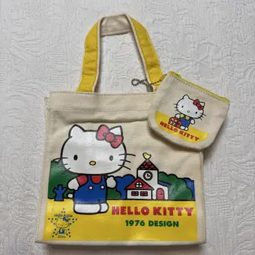 헬로키티 25주년 1976 디자인 토트백 1999년 미사용