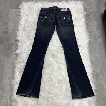 부츠 컷 데님, 플레어 데님 다크 블루