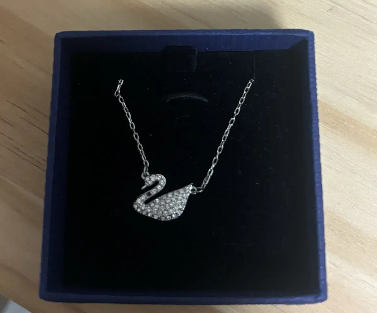 Swarovski Swan Silver Necklace