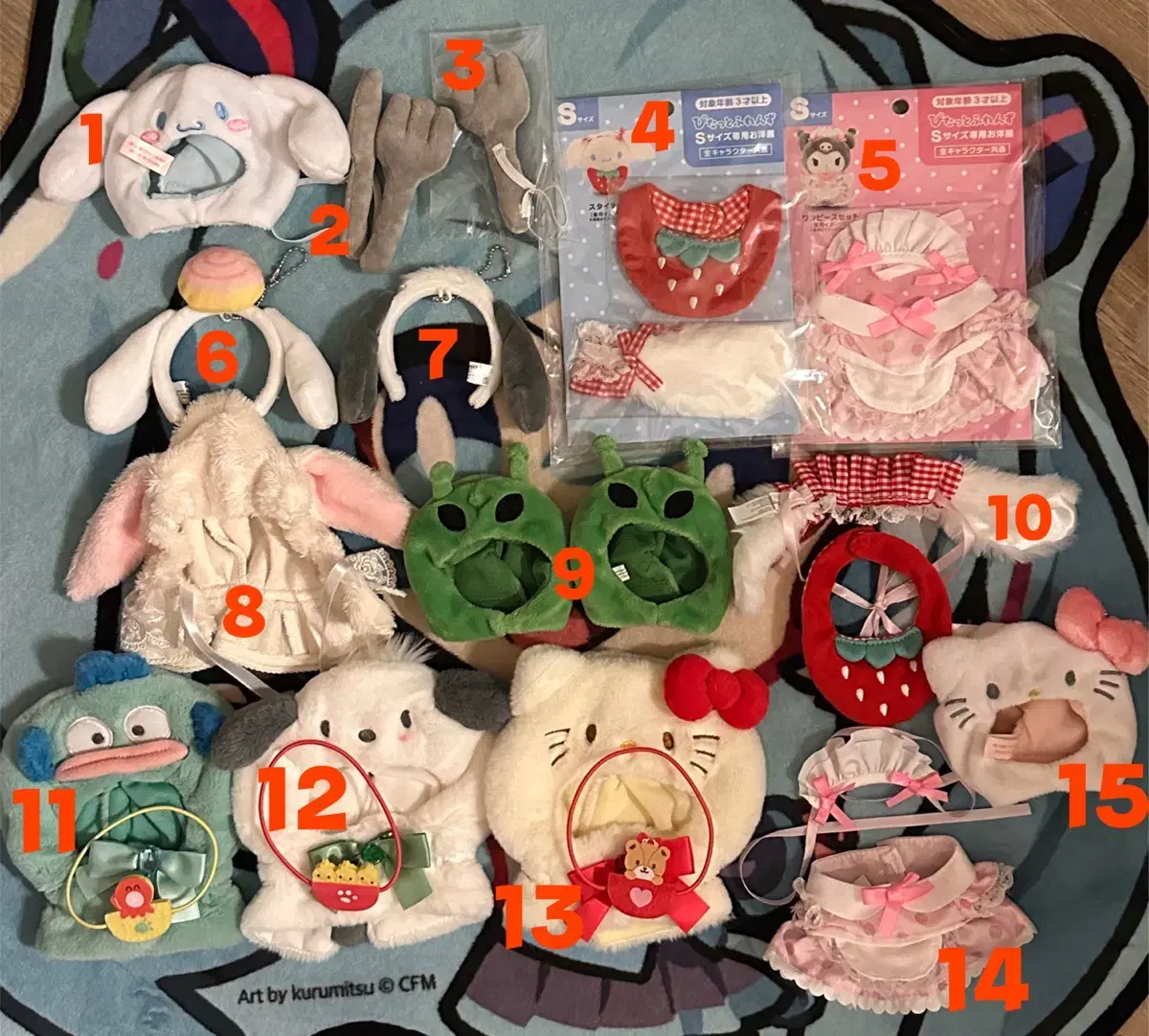 10cm 15cm 인형옷 10깅 15깅 산리오 외계모자 피탓토 tor님
