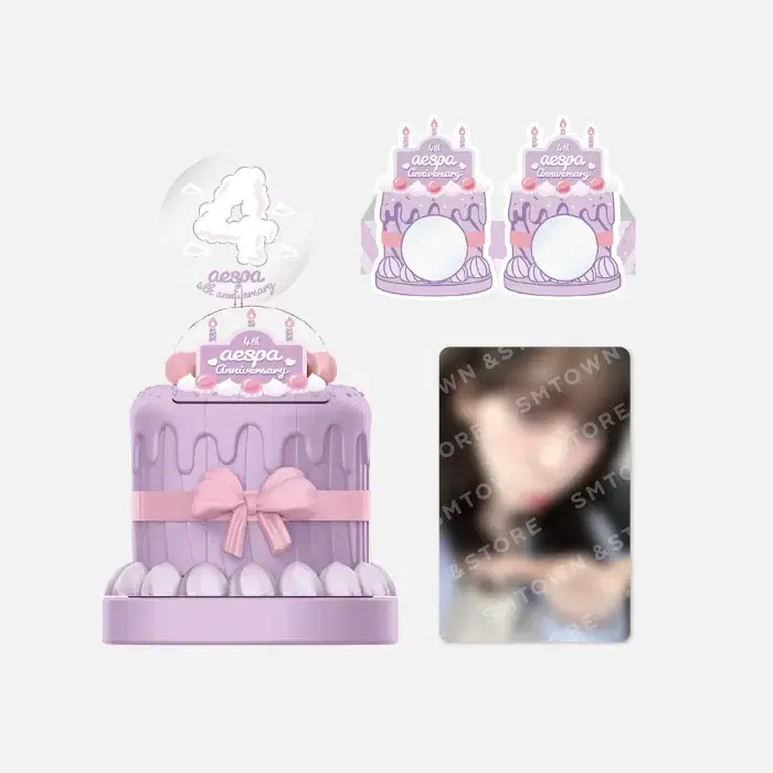 에스파 카리나 윈터 닝닝 지젤 4주년 파티케이크 포토카드 미개봉 새상품