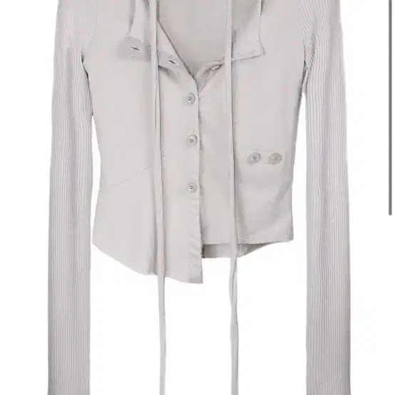 Graphic open back slit top (Ivory) - bonnae
