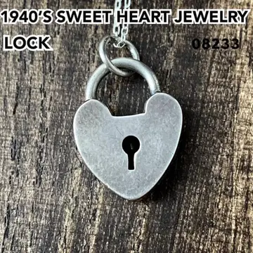 스위트하트 쥬얼리 락 열쇠 구멍 실버 빈티지 목걸이 NAVY1