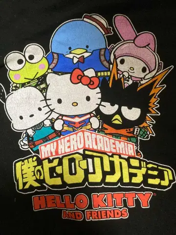 My Hero Academia Hello Kitty 티셔츠 L 사이즈