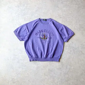 00s Y2K POLO 아카이브 반팔 맨투맨 퍼플 아카이브