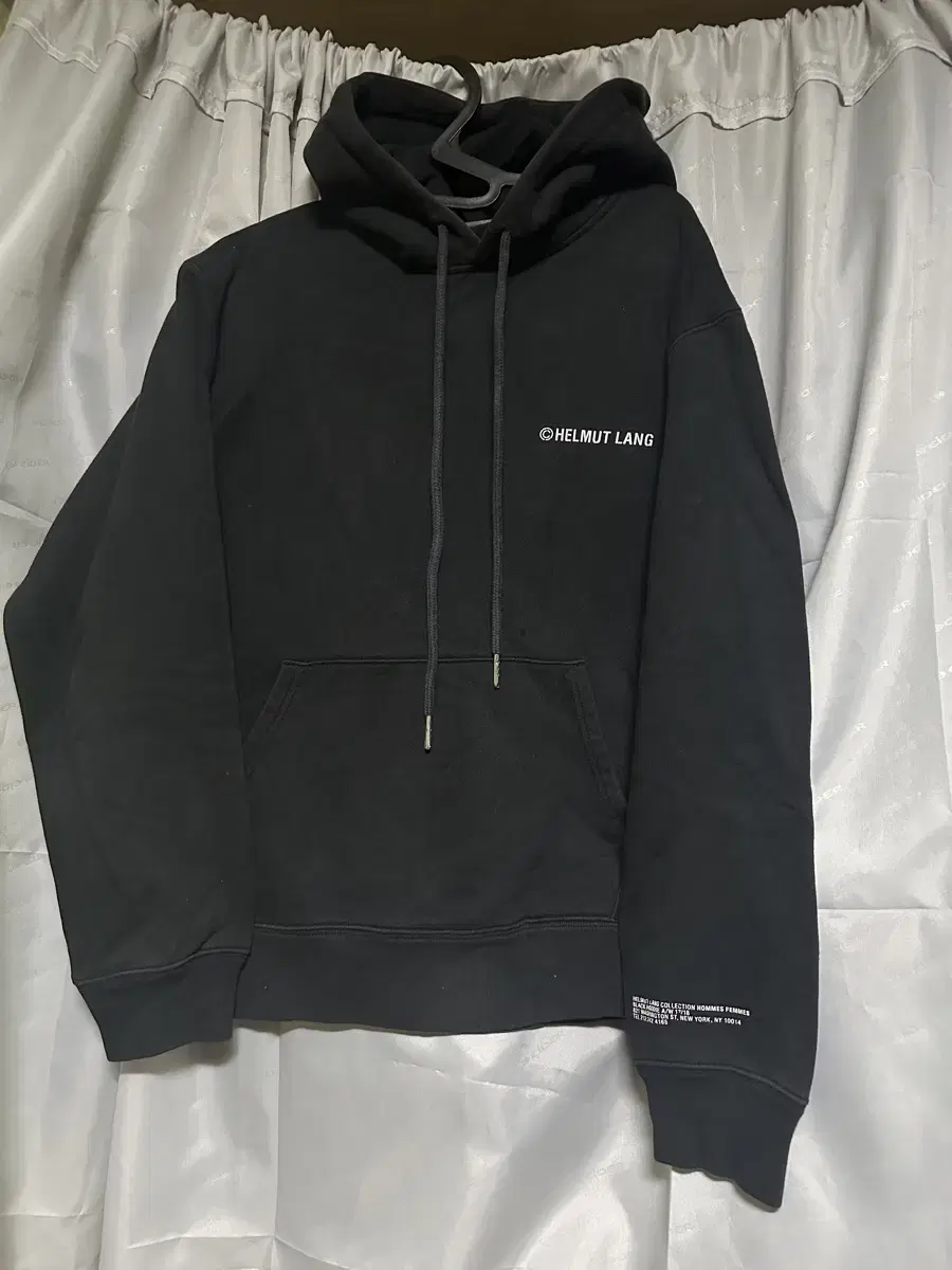 Helmut Lang 17aw Hoodie Black