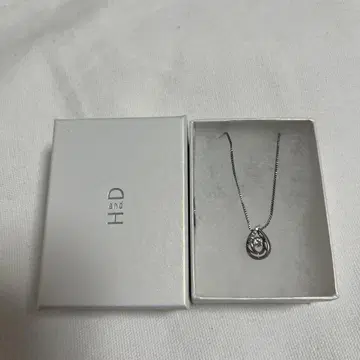 H&D 여성용 실버 목걸이 박스 포함