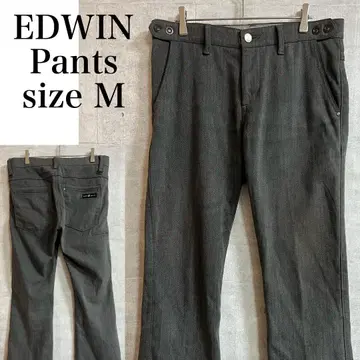 EDWIN 프레스티지 팬츠 속기모 그레이 사이즈 M 골프 남성용