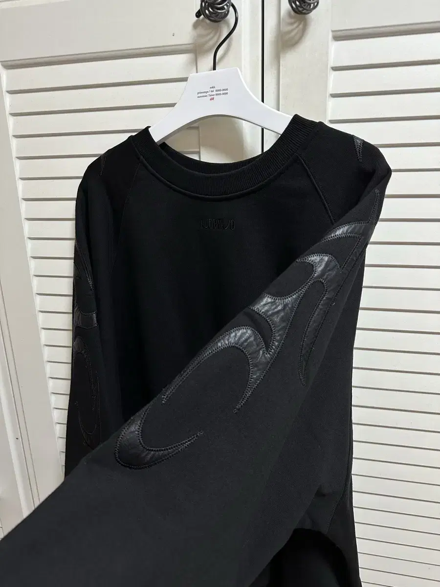 AJO by AJO Leather Detail Sweatshirt (XL) Quick Sale