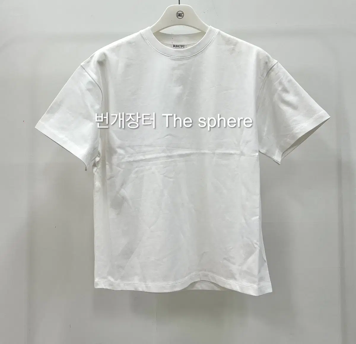 Recto 25SS Round Neck Cotton Short Sleeve T-Shirt Off White