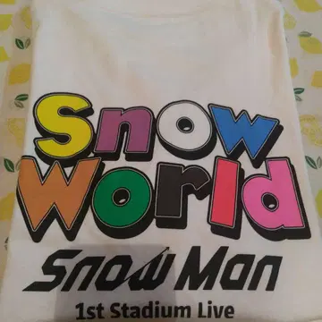 SnowMan Snow World 티셔츠 (로고 버전)
