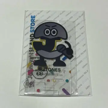 SixTONES 아일랜드 스토어 아크릴 스마트폰 스탠드 블랙