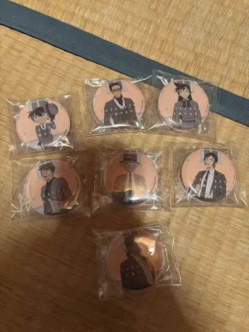 명탐정 코난 세가 럭키 쿠지 캔 배지 세미 컴플리트 세트