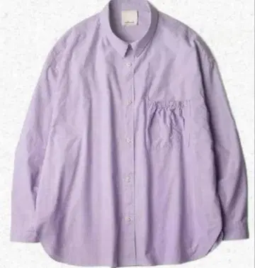 refomed 리스트 패치 와이드 셔츠 23ss 퍼플 size3