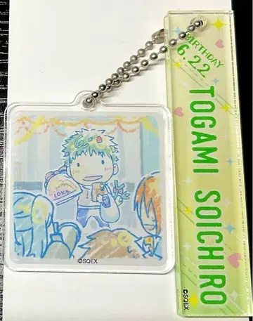 월드 엔드 히어로즈 토가미 소이치로 룸 키링 아크릴 키링