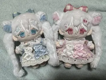 무속성 10cm 봉제 인형 원피스 세트
