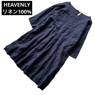 HEAVENLY 헤븐리 린넨 원피스 프리 네이비 프리