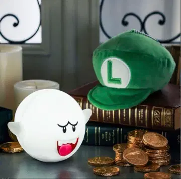 [미사용 새상품] 슈퍼 마리오 루이지 모자 봉제 인형 파우치