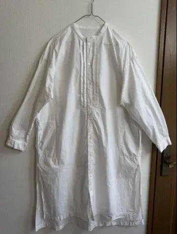 nest Robe 린넨 코튼 밴드 카라 셔츠 튜닉