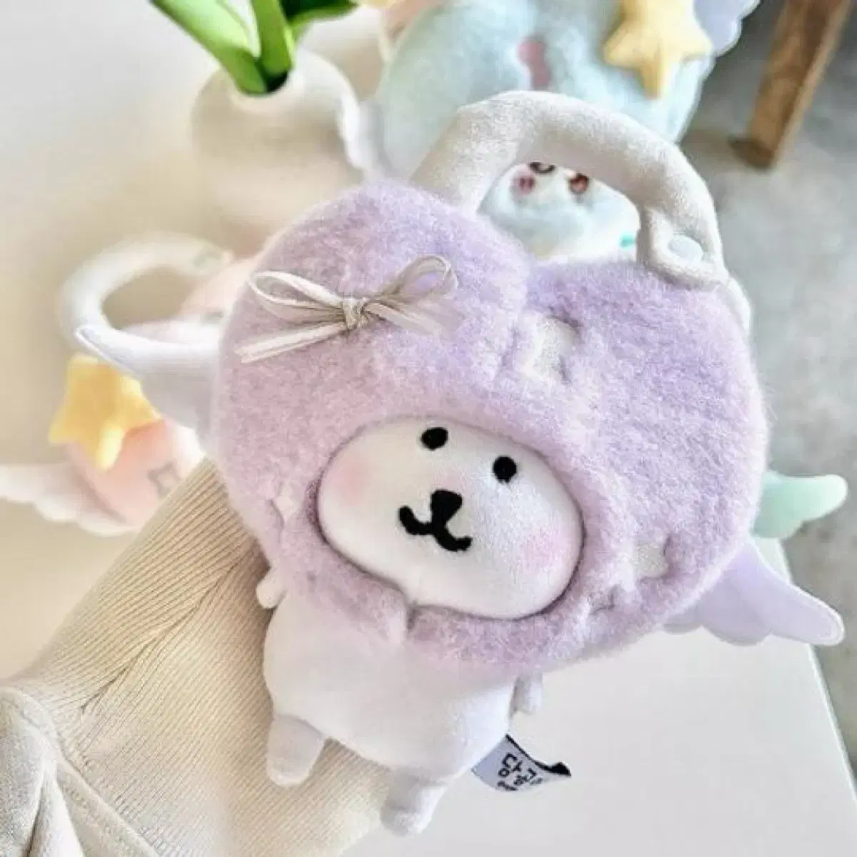 [미개봉] 엔젤링 인형 모자 10cm 인형옷 솜인형