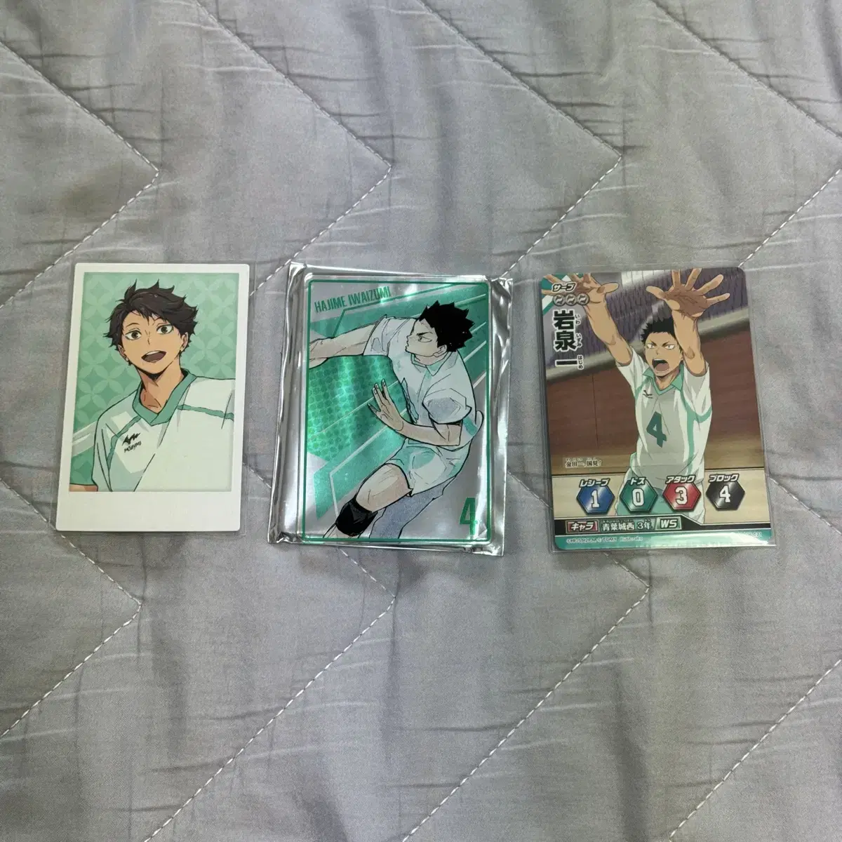Haikyu Oikawa Iwaizumi bulk cheki acrylic status baboca