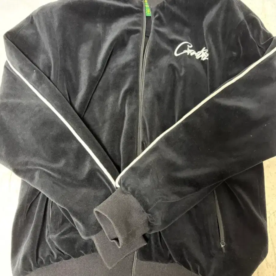 Corteiz VVS Velour Jacket Black ベロア Corteiz VVS Velour