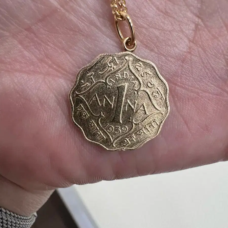 14k 캐미 러브 안나 코인 팬던트 미스트1.0체인 일괄 판매합니다