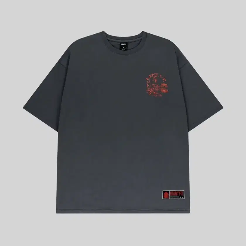 【HDEX】 Giant Fit Lift Up Short Sleeve /追跡付 New] Hdex Giant Fit Lift Up Short Sleeve Charcoal XL on