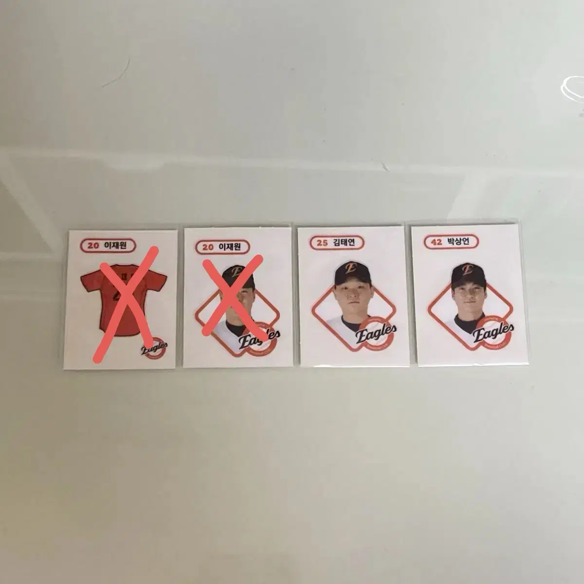 KBO Ddiboo Seal Sticker Hanwha Ahn Chi Hong Kim Taeyeon Park Sang Eon