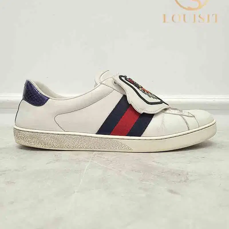 [10] 구찌 화이트 앵그리캣 패치 에이스 스니커즈