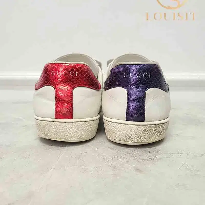 [10] 구찌 화이트 앵그리캣 패치 에이스 스니커즈