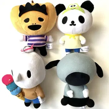 나폴리의 남자들 산리오 콜라보 봉제 인형 하피단부이 4개 세트