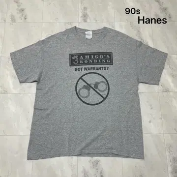 90s Hanes 헤인즈 티셔츠 반팔 USA 기획 양면 프린트 아메카지
