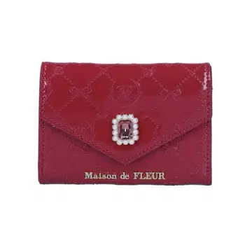 Maison de FLEUR 에나멜 모노그램 미니 지갑 지갑